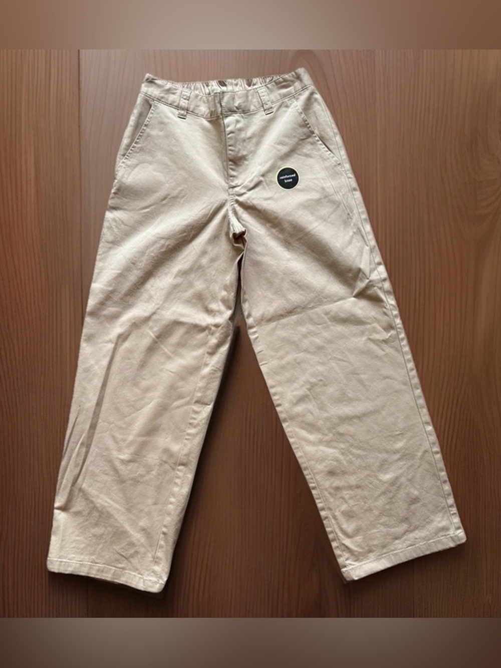 Art Class Boys' Tech Chino Pants Reinforced Knee -Nylon Spandex Blend Taupe sz 8